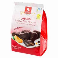 Weiss Lebkuchen Herzen Dark Chocolate Apricot Filled 150g